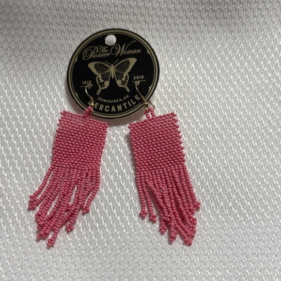 The Pioneer Woman Jewelry - The Pioneer Woman Rosy Beaded Tassel Earrings